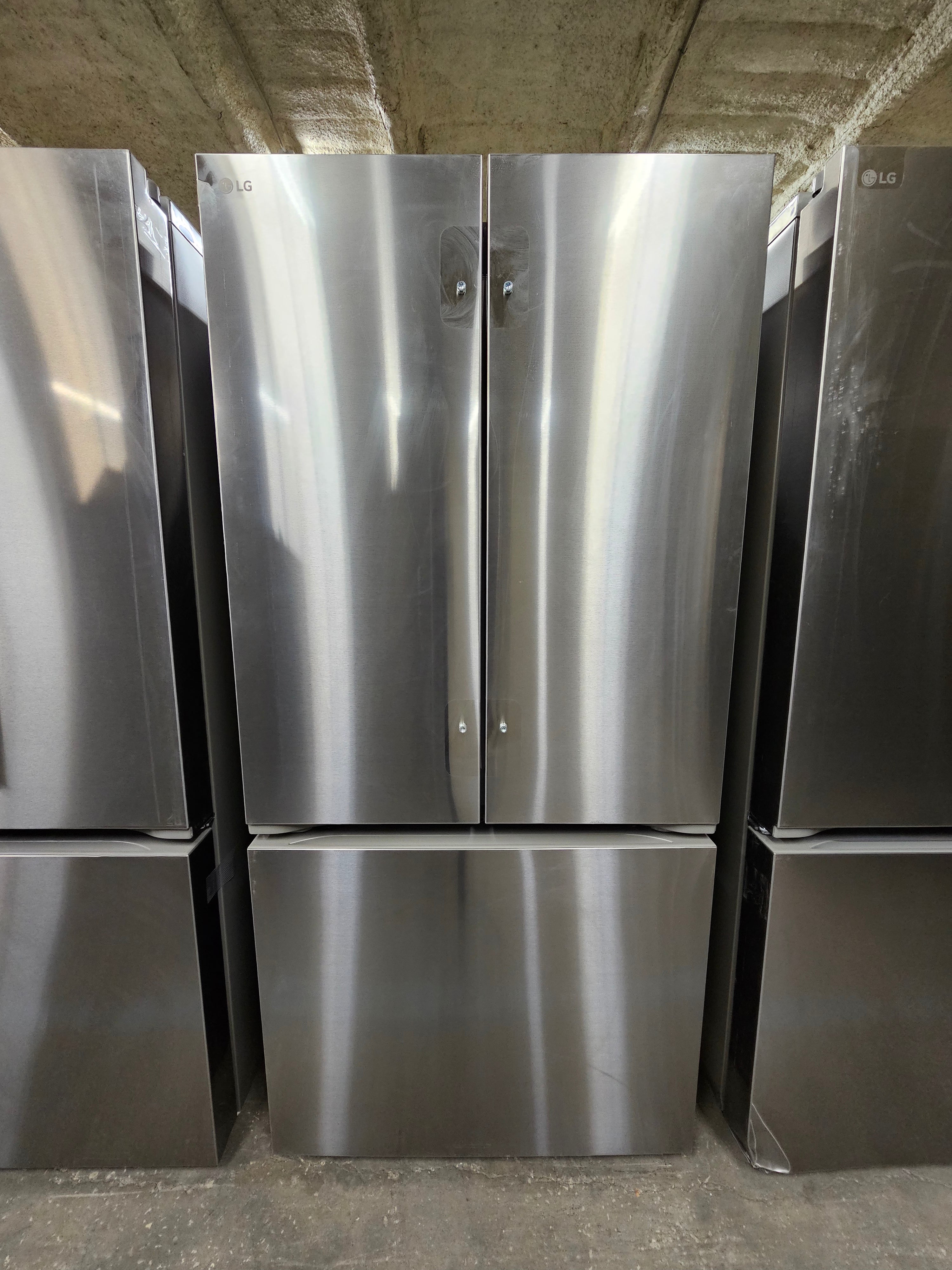 LG Counter-Depth MAX 21 Cu. Ft. French Door Smart Refrigerator with Ice Stainless Steel